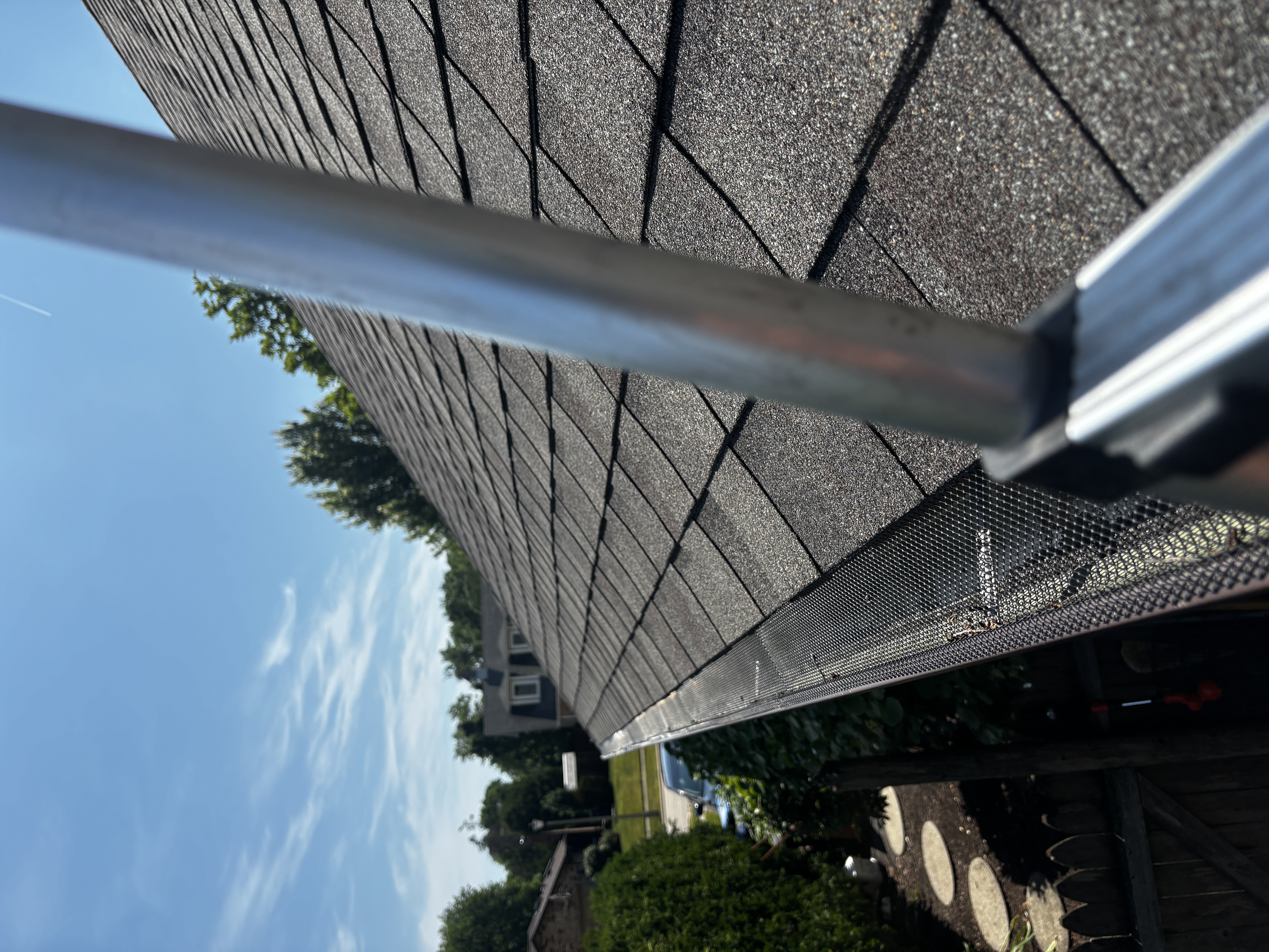 Gutter guard and roofline inspection