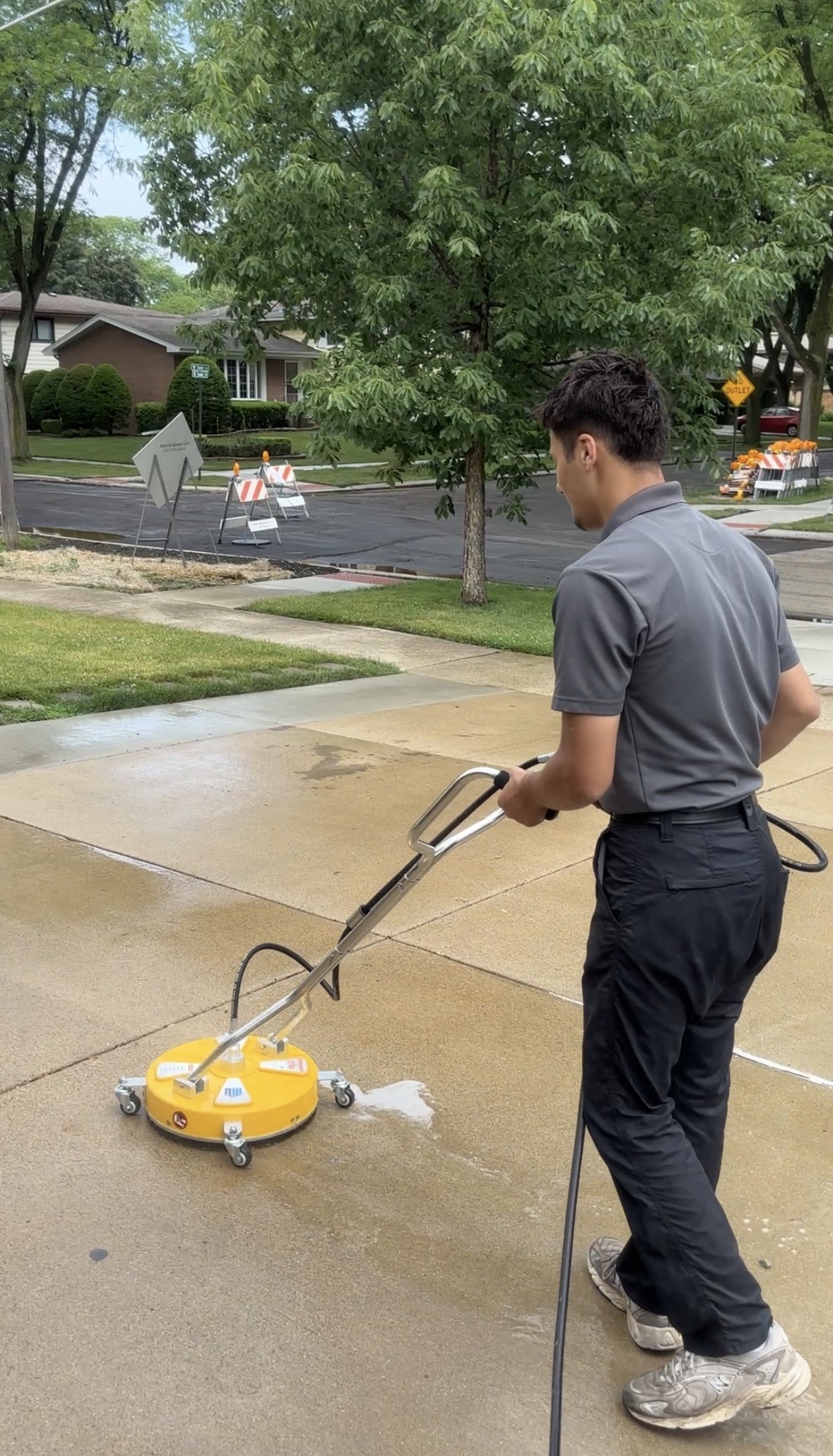 Professional pressure washing service by ClearSide Exteriors